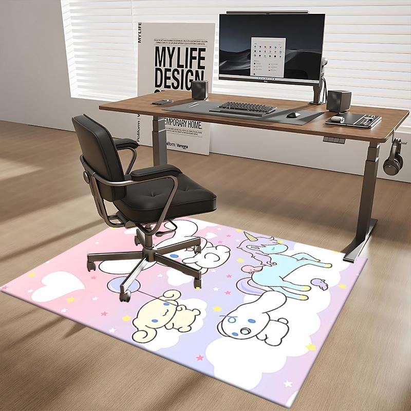 Anime Cartoon Design Chair Mat - Non-Slip Carpet for Office Chairs, Home Decor, Living Room, Bedroom, Game Room & Dormitory (Festival Gift).E067