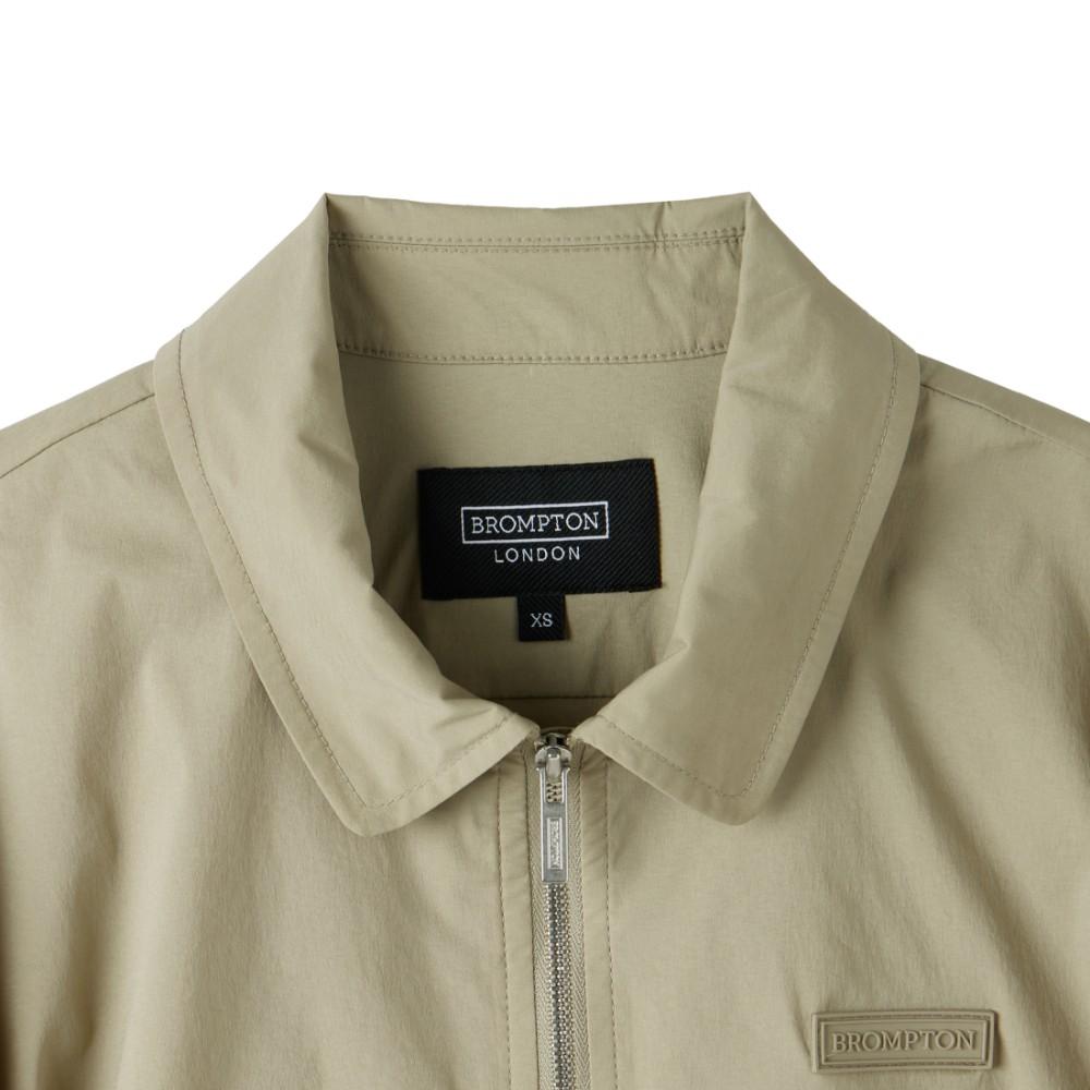 BROMPTON LONDON W Coolwave Half Zip T-Shirt - Beige (P252Wpl186)