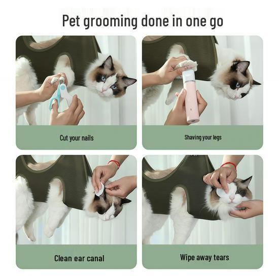 Pet Grooming Hammock: Cat & Dog Nail Trimming, Anti-Scratch Medicine Feeding Assistant
