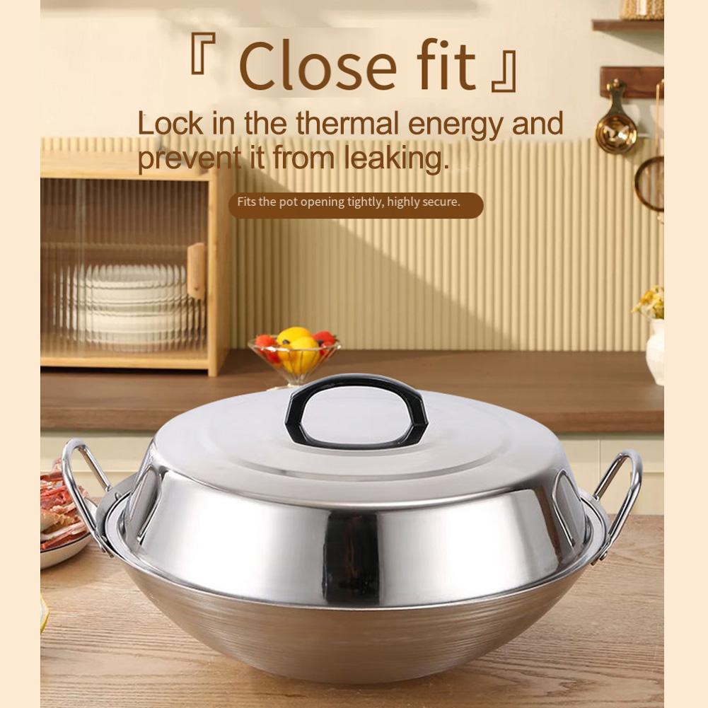 High Lid Cooking Cover Stainless Steel Pot Cover Functional Design For Cooking