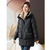 New Autumn and Winter Thickened Down Cotton Coat Mid-length Women's Korean Version Loose Hooded Cotton Jacket Fashionable Casual Cotton Jacket