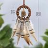 Crystal Stone Dreamcatcher Car Pendant Retro Car Hanging Ornament  Car Interior Decoration