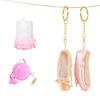 Cute Satin Ballet Shoe Keychain Handcrafted Pointe Shoe Charm Bag Pendant