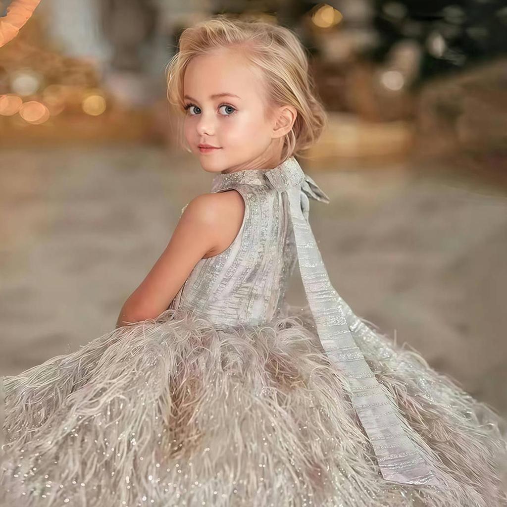 Luksusowa Sukienka dla Dziewczynki w Stylu Księżniczki na Specjalne Okazje