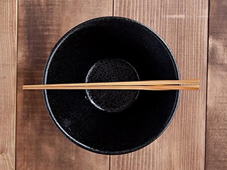 Geschirr Ost Schüssel Trapezrand 18cm Schüssel 2er Set Nudelschüssel (Schwarz-Weiss)