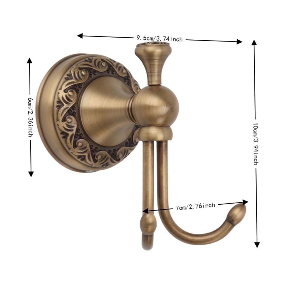 Copper Coat Hook Antique Brass Towels Hook Vintage Clothes Hanger  Home Bathroom Bedroom Kitchen