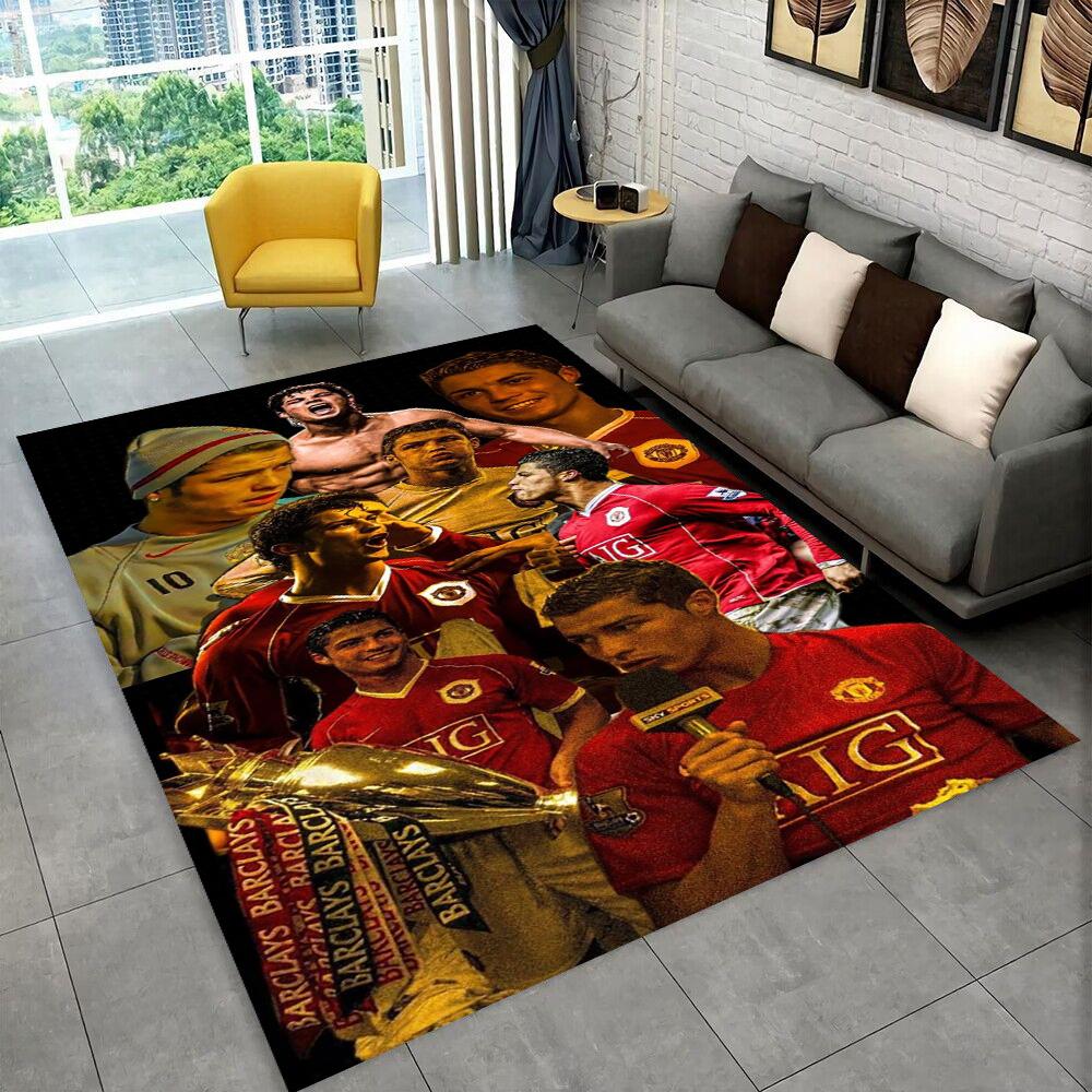 

CR7 Goat Ronaldo Football Star Carpet Rug for Playroom Bedroom Living Room Sofa Home Decor,kids Area Rug Non-slip Floor Mat Gift 40x60cm