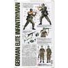 Tamiya 1/16 World Figure Series No.03 German Army Combat Infantry Camouflage Field Uniform Plastic Model 36303 1/16 Scale