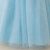 Girl's Pearl Embroidered Princess Dress 4-12 Years Old Fashion Off Shoulder Bubble Sleeve Mesh Dress Birthday Wedding Flower Girl