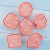 6 Stück/Set Mario Keksform Anime Actionfigur Keks Fondant 3D Pressform