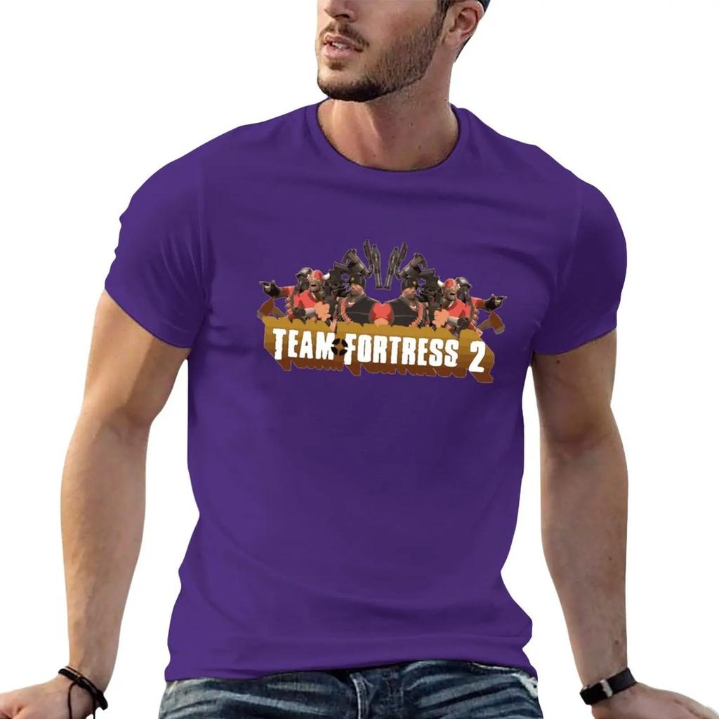 Team Fortress 2 Poster T-Shirt tops shirts graphic tees slim fit t shirts for