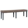 Day and Night - Day and Night Kubu Rattan and Solid Gray Mango Wood Bench 160 Cm