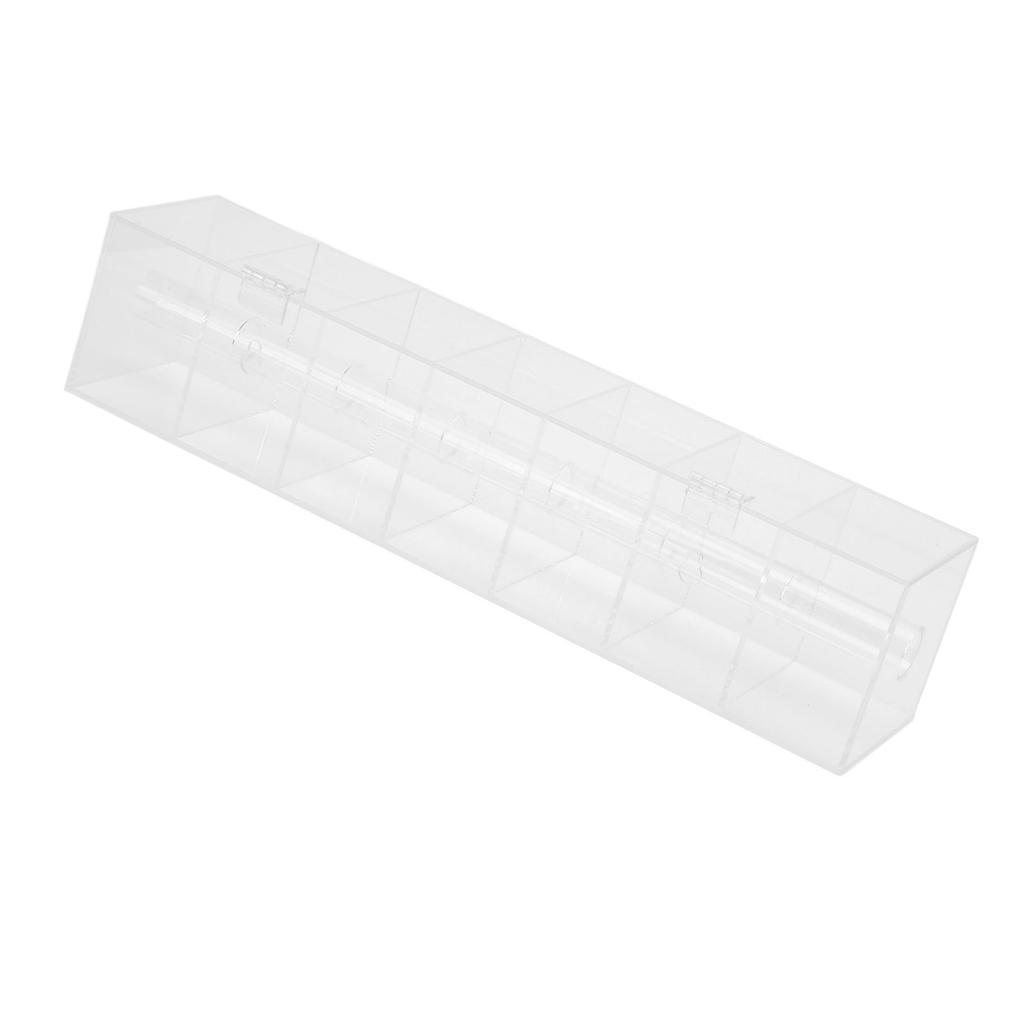 Etikettenspender Aufkleberrollenhalter Aufkleberspender Staubdicht 7 Fächer Klarer Etikettenhalter Organizer