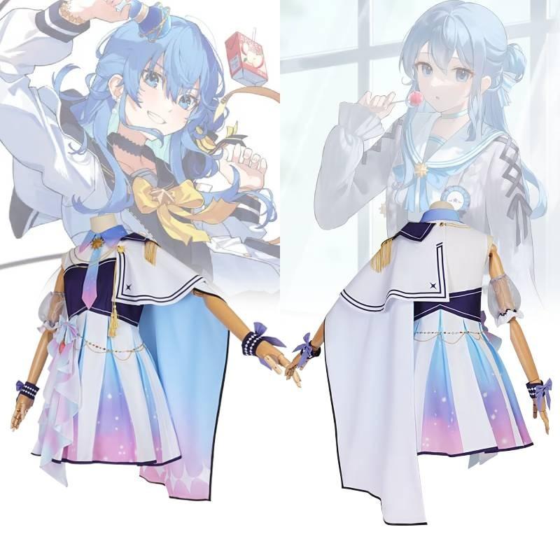 Suisei Hoshimati Cosplay Costume Polyester Fabric Anime Role Play Girl Clothing