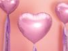 Partydeco Balon Foliowy Serce 45Cm Jasny Roz