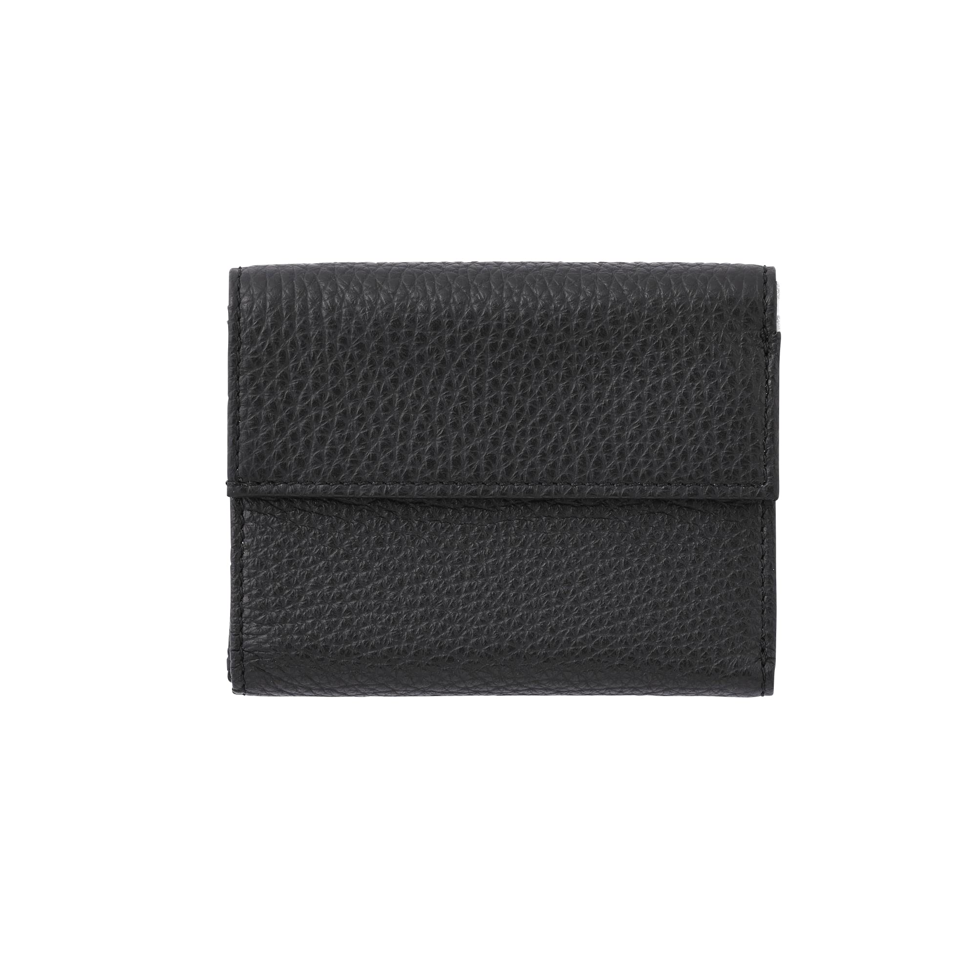 

la Bell Label Italian Leather Trifold Wallet Mini Wallet Box Type Coin Purse Wallet Made in Japan Black [bell bell] Women s -