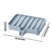 Soap Dish with Drain Bathroom Multipurpose Soap Tray Portable Soap Storage Containers Soap Holder Box for Shower Sponges