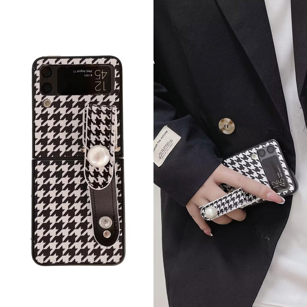 Applicable to Huawei P50Pocket mobile phone case zflip3 wrist strap bracket zflip4 Japanese and Korean anti-drop protective case