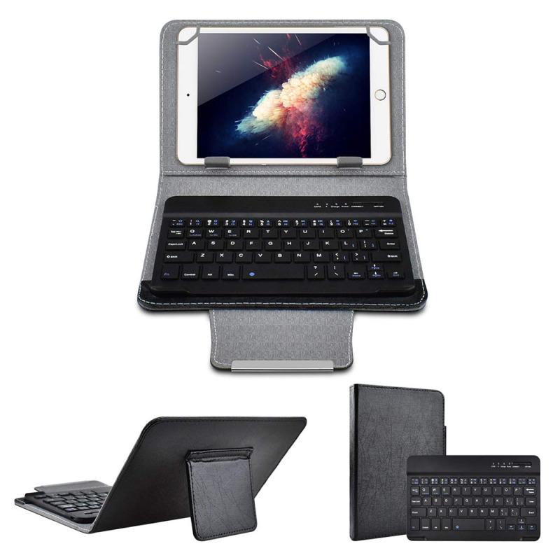 Bezdrátová Bluetooth klávesnice pro tablet PU kožené pouzdro kryt stojanu +OTG+pero pro podložku 7 8 palců 9 10