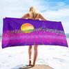 Neon Palms Beach Towel Quick Fast Dry Sand Free Proof Extra Large Big Outdoor Travel Swim Micro Fiber Blanket for Women Men