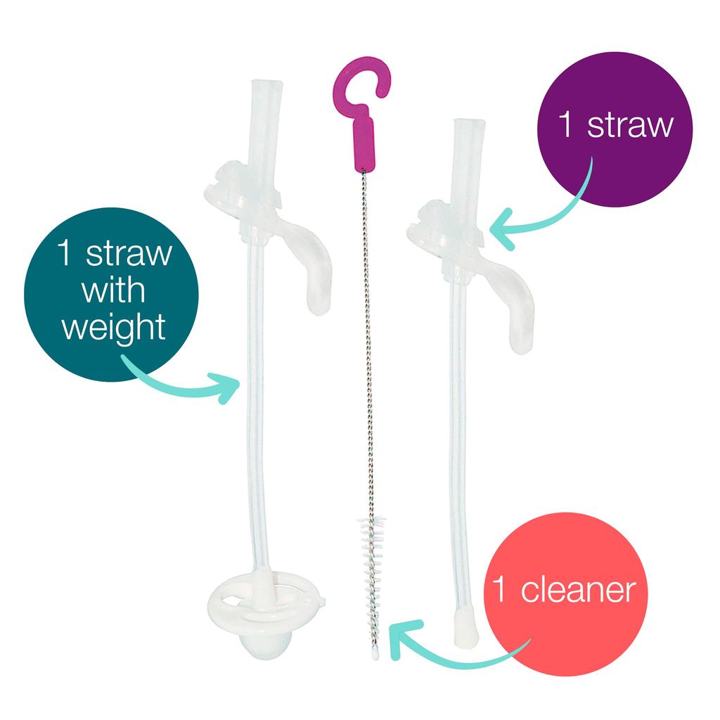Silicone Straw Mug Easy to Drink from Any Perfect for Baby Showers Includes Straw and Cleaning Set b.box - Leak-proof, Angle, [Authentic b.box