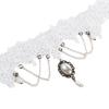 Handmade Retro Bride Statement Lace Wedding White Collar Jewelry Choker Bridal Necklace