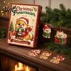 Reusable Holiday Pendant Cute Puppies Advent Calendar, 24 Days Christmas Countdown Calendar with 2D Tree Accessories Flat Acrylic Dog