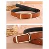 Trousers Belt Women's Jeans Versatile Fashion Literary ins Trend Double Sided Belt Retro Brown Practical Belt
