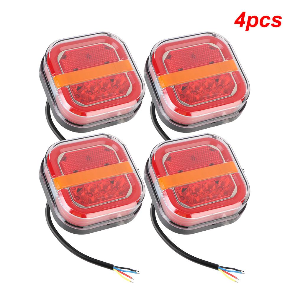 24V Truck Taillights 12V Car Turn Signal License Plate Lamp Tail Brake Lights for UTV ATV Van 4x4 28 LED Illumination Indicator