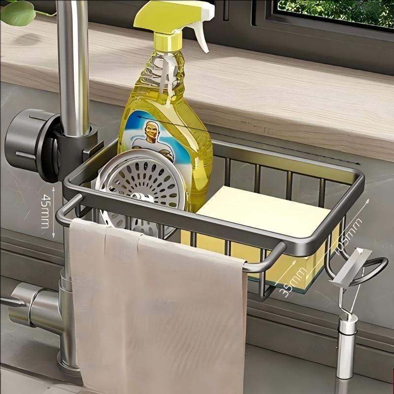 Weipeiluo Kitchen Faucet Sink Drain & Storage Organizer