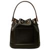 Tory Burch T Monogram Double T Logo Quilted Perforated Detachable Shoulder Strap Drawstring Leather Bucket Bag Women Bags Black 151791-001