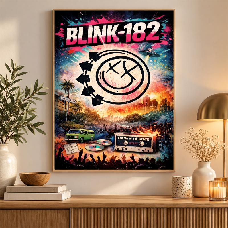 Blink-182 Diamond Painting Kit 5D Full Drill DIY Diamond Mosaic Wall Art Home Decor