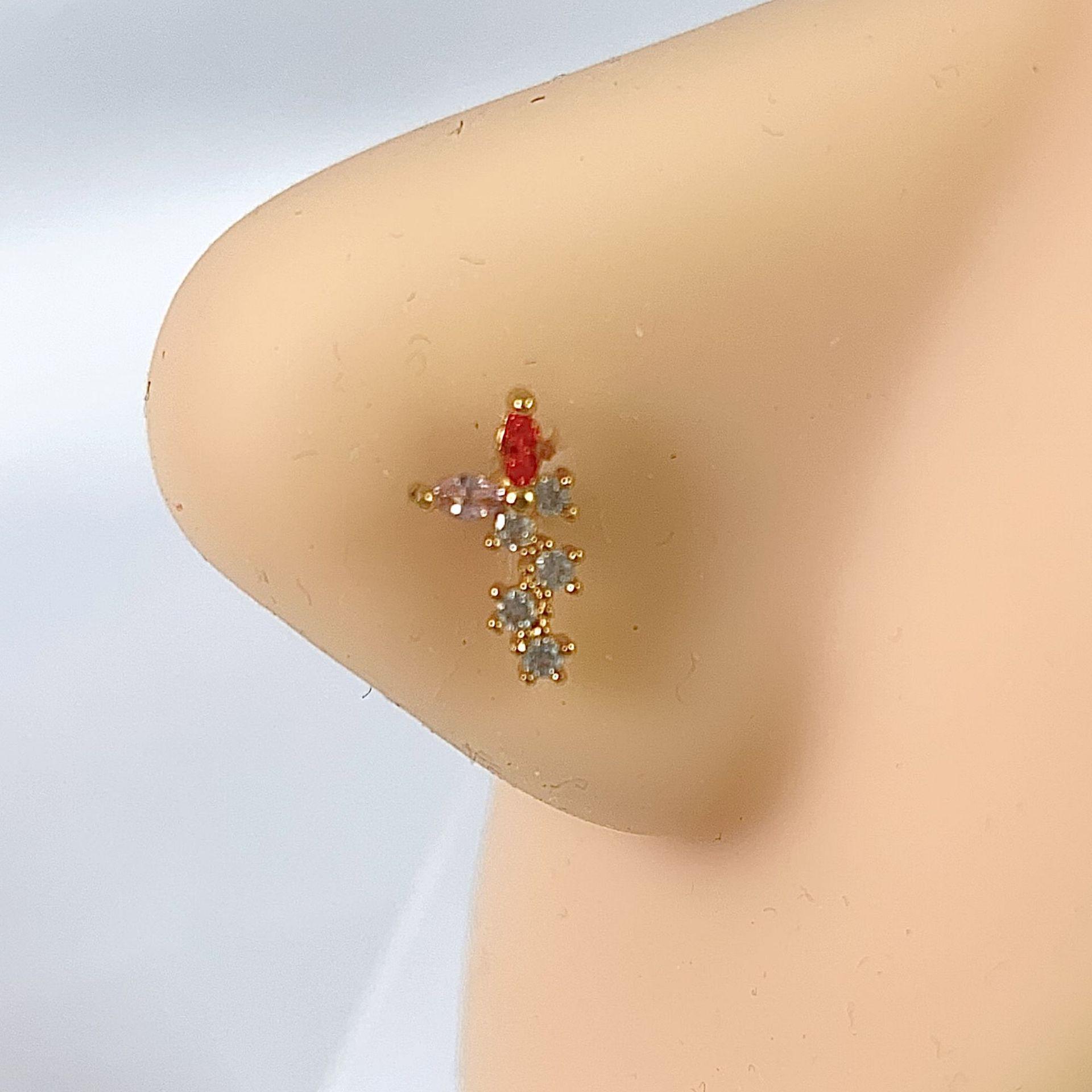 

Жіноча високоякісна цирконієва нерегулярна мідна прикраса для пірсингу носа