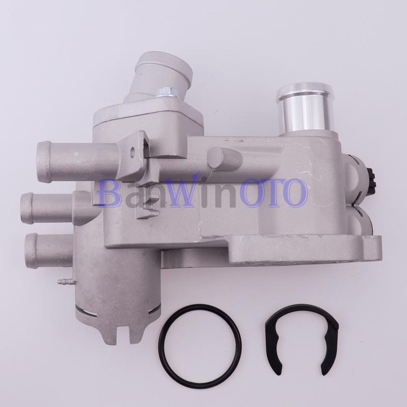 032121111BA Aluminum Thermostat Housing Engine Coolant Outlet Fit for Volkswagen Jetta Golf Seat Leon Skoda Octavia 032121111AE