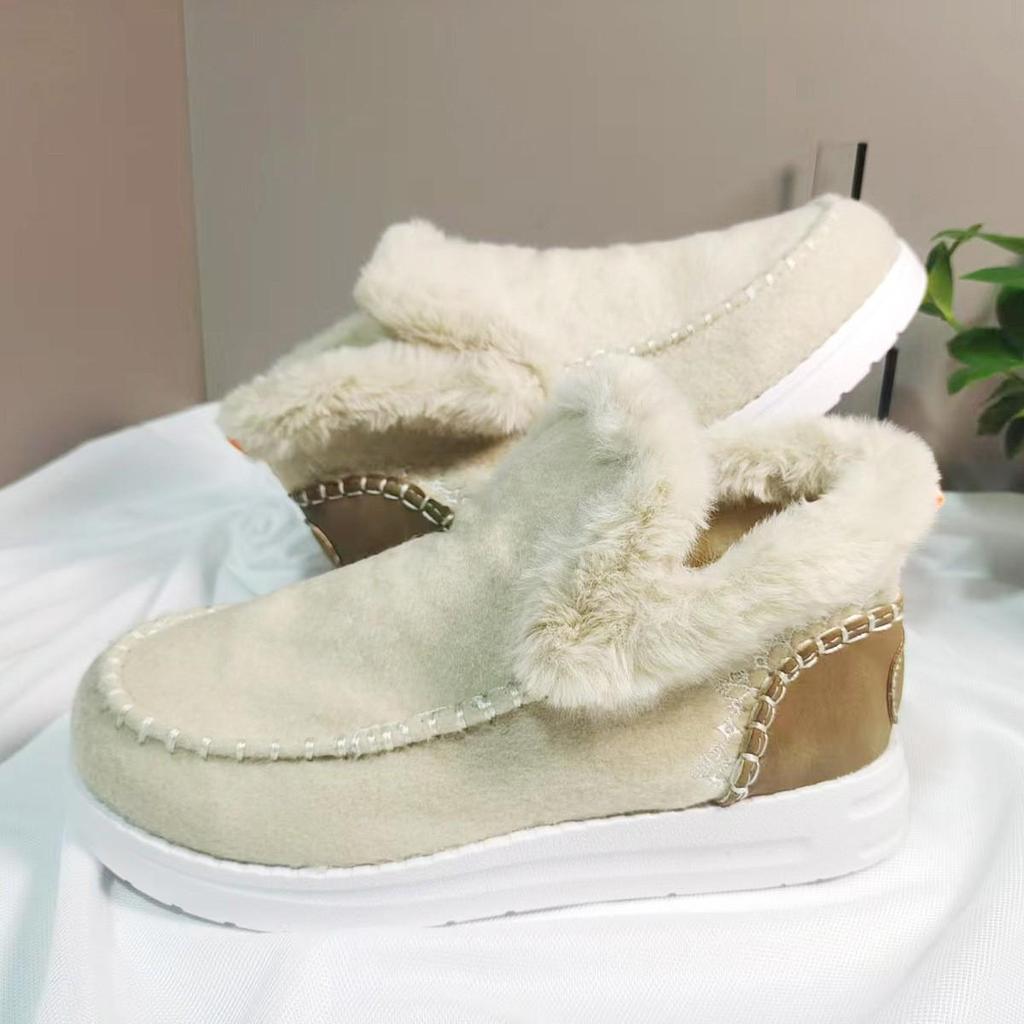 2024 Women's Plus Velvet Thick Warm Winter Cotton Shoes