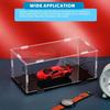 1Pcs Acrylic Model Car Display Case 1: 24 Scale Clear Diecast Display Boxes with Black Base Model Car Storage Case