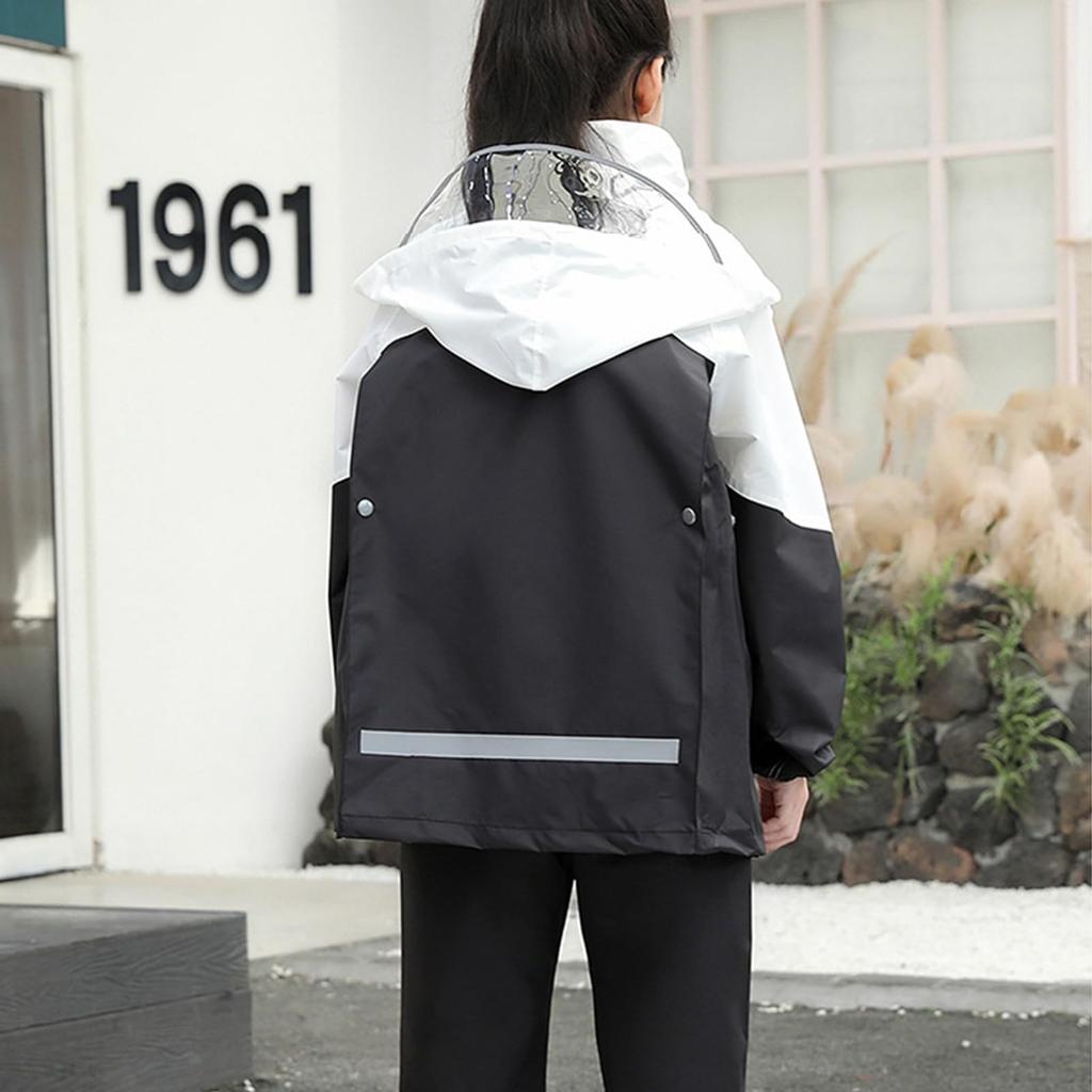 Raincoat for Top and Bottom Suitable for School Super Water Rain Rainy Season Elementary School Middle School Outdoor [Suyamy] Kids, Set, Bags,