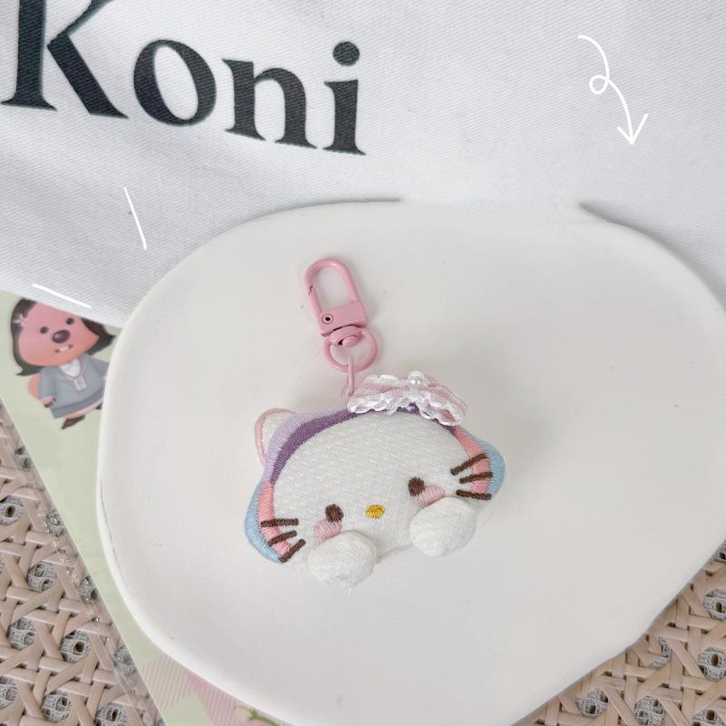 Cartoon Niedliche Kt Katze Plüsch Schlüsselanhänger Lieblich Stoffpuppe Schlüsselring Taschenanhänger Rucksack Hängedekoration Mädchen Geburtstagsgeschenke