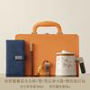 New Chinese Ru Kiln Personal Special Tea Cup Explosive Tea Separation Office Cup with Lid Retro Wooden Handle Tea Cup