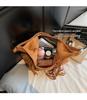 Women's 2025 Frosted Fringe Dumpling Bag - Large Capacity, Versatile Retro Crossbody and Shoulder Bag for Autumn/Winter