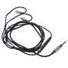 Headphone Cable Fit for IE100 IE400 IE500 with Mic 3.5mm Plug 3.94ft Long Improve Sound Quality Headphone Replacement