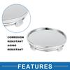 A ABSOPRO Universal Wheel Center Hub Cap Durable 61mm 2.40" Outside Diameter Vehicle Hub