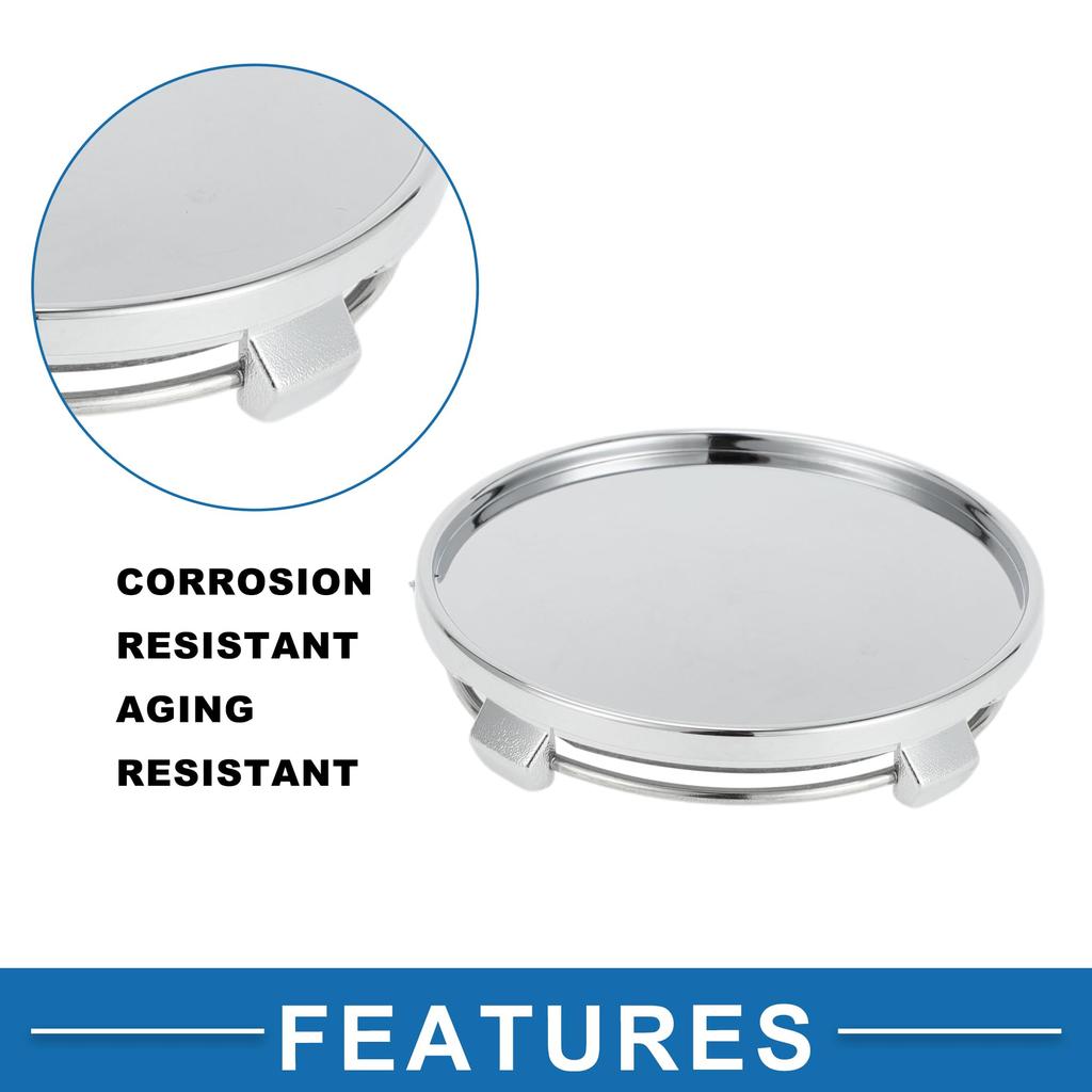 A ABSOPRO Universal Wheel Center Hub Cap Durable 61mm 2.40" Outside Diameter Vehicle Hub