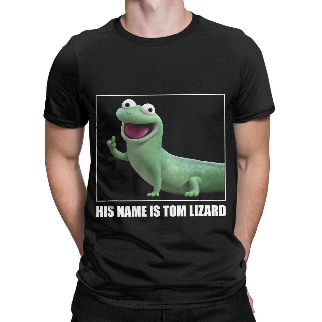 Unisex Women Graphic Printed Hoppers Tom The Lizard T Shirt Tee Cotton Tshirts Clothing