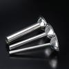 3pcs Practical Sausage Filling Tubes Set Accessory Stainless Steel Meat Stuffer Funnels for Home and Kitchen Use