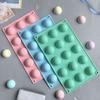 15 Holes Half Ball Sphere Round Silicone Mold 3D Brownie Pudding Mousse Chocolate Dessert Diy Baking Cake Decoration Tool