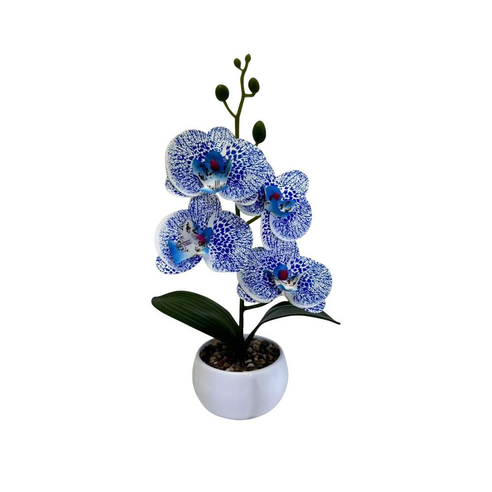 Phalaenopsis Faux Flower Bonsai Desk Decor For Home Office Decoration Wedding