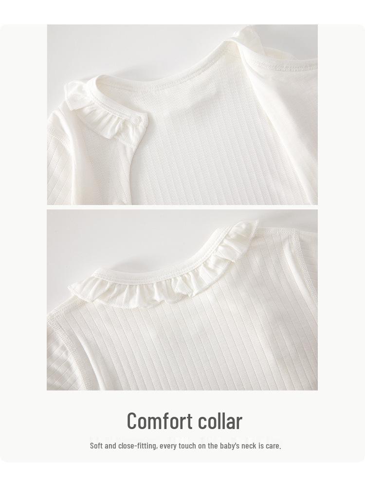 Newborn Baby Girl Long Sleeve Summer Jumpsuit - Air Conditioning Suit, Outdoor Princess Outfit, Thin Style