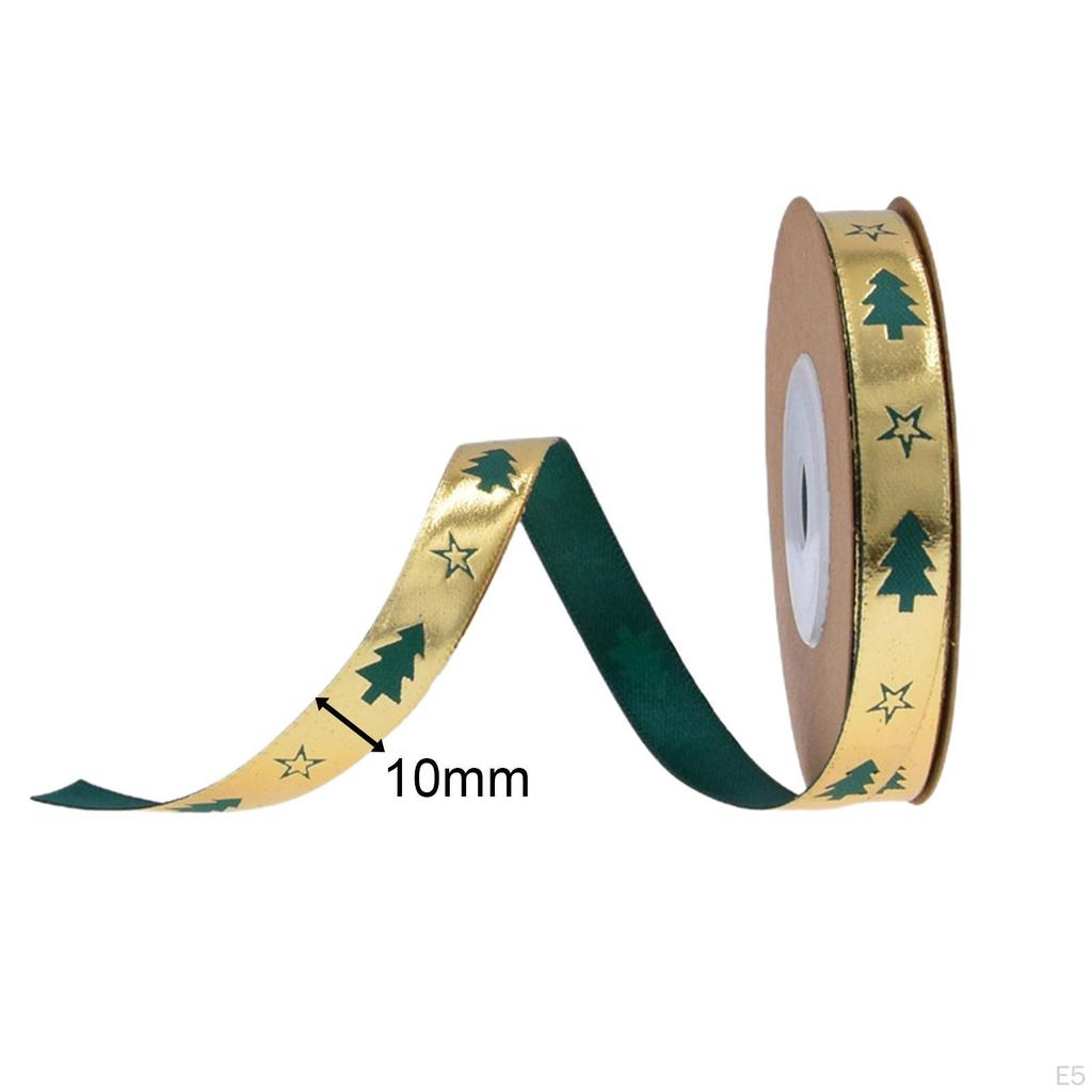 Christmas Ribbon Patterned Wrapping Ribbon, Decorative Accessory, DIY