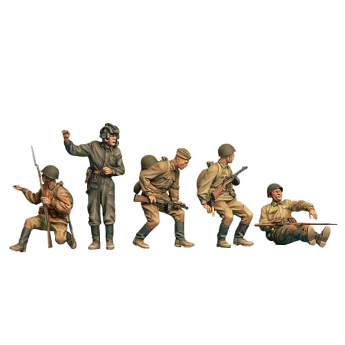 

Miniart 1/35 Scale Soviet Tank Crew/Rider Set, Special Edition, with Weapons and Equipment, Plastic Model Kit MA35281